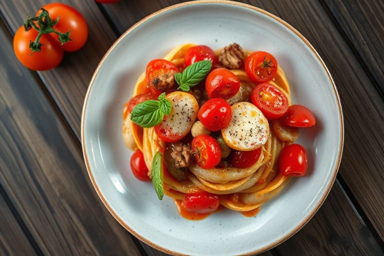 Klassisk tomattoast med majones og gressløk