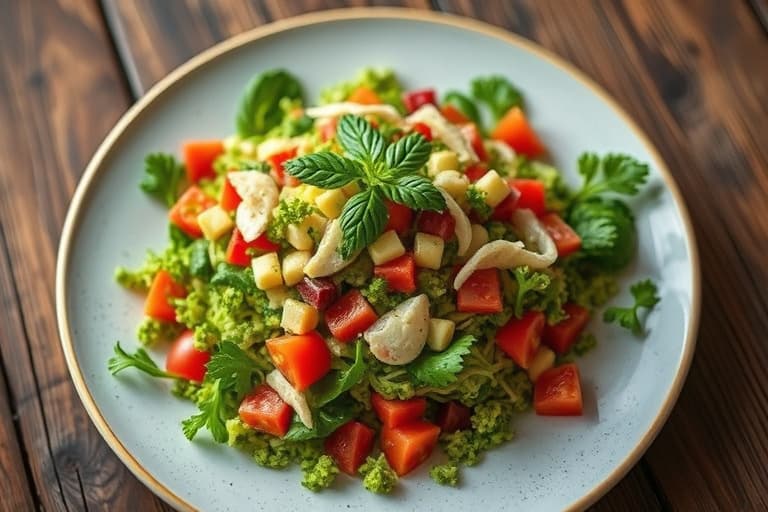 Sitron-Tabbouleh med saftig romanosalat