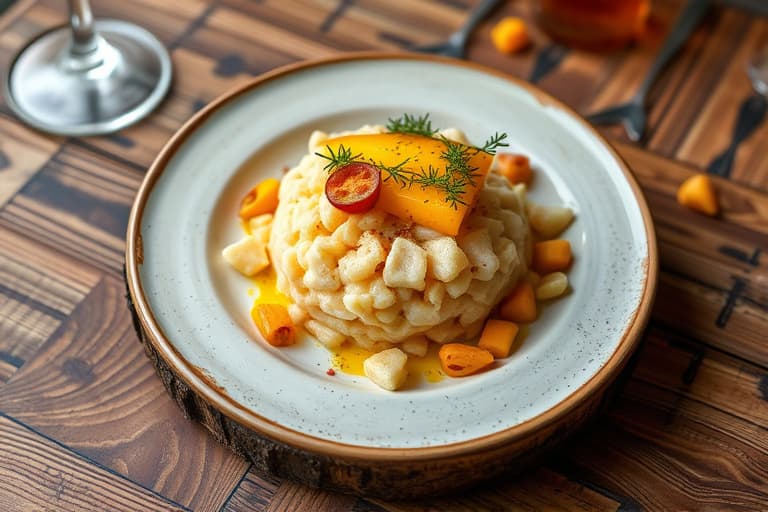 Risgrøt med ingefær, amarant og mango