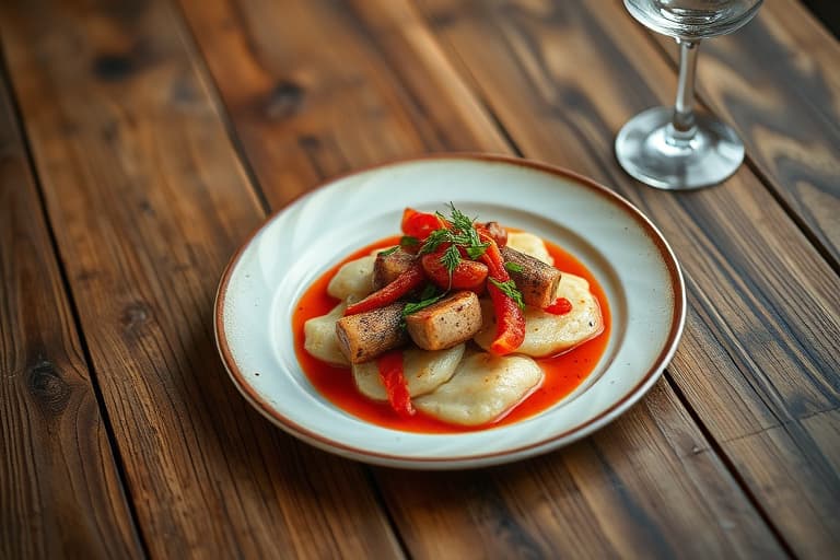 Biffsmørbrød med pepperrot-sennepssmør og vannkresse