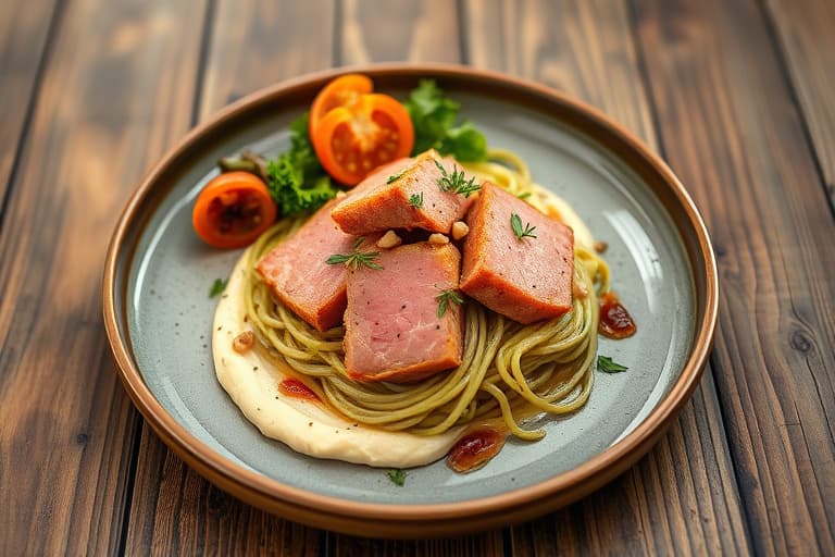 Grønnsaker på rosmarinstikkspyd med hvitbønnhummus