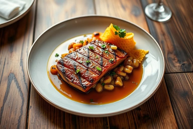 Stekt torsk med linser