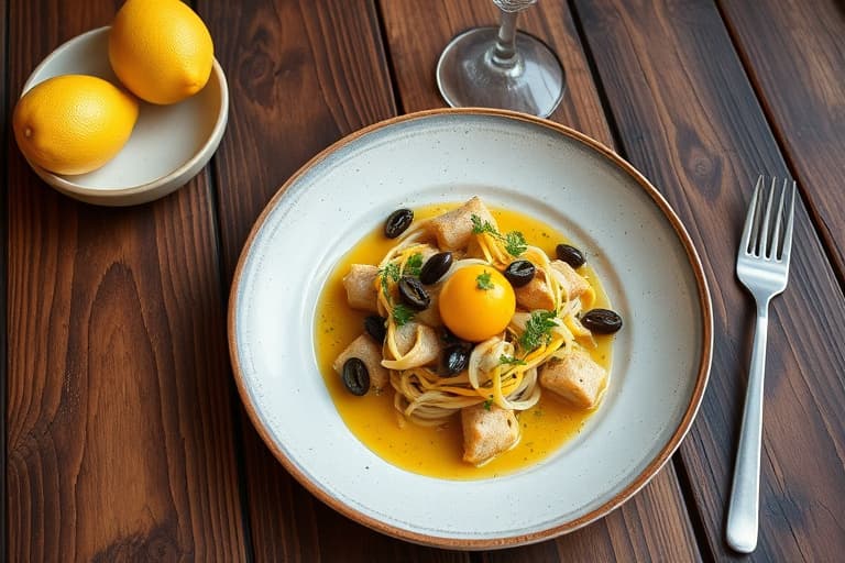 Marokkansk kylling med grønne oliven og sitron