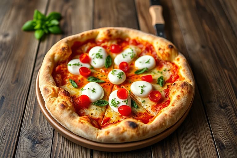 Gulrotpizza med fontinaost og rødløk