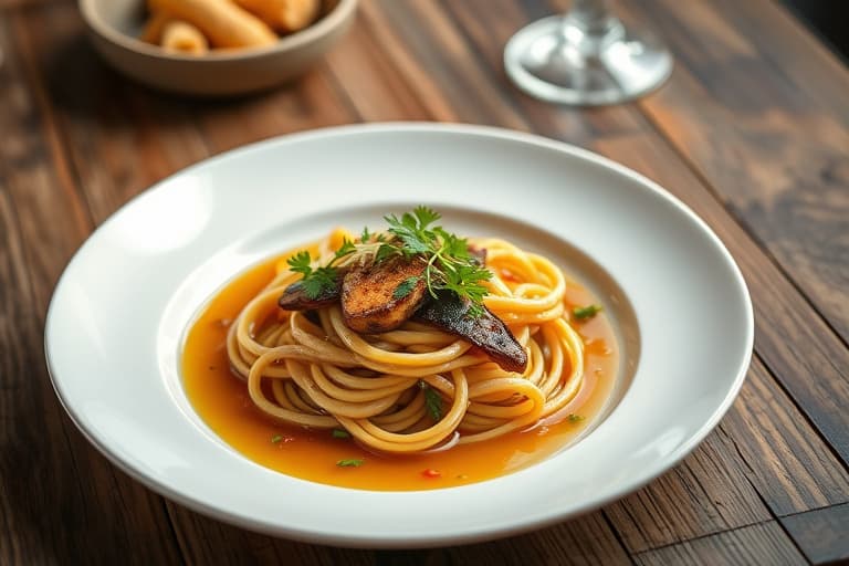 Tapioka med eple- og aprikoskompott