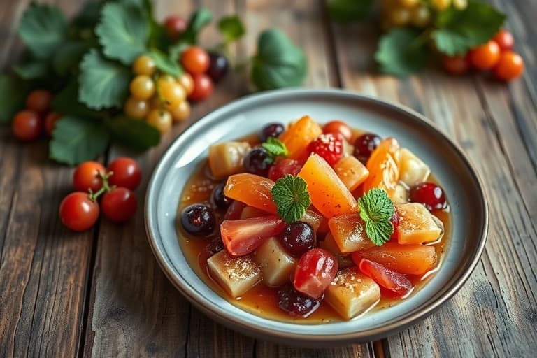 Boysenbær-, tranebær- og rosa grapefruktmarmelade