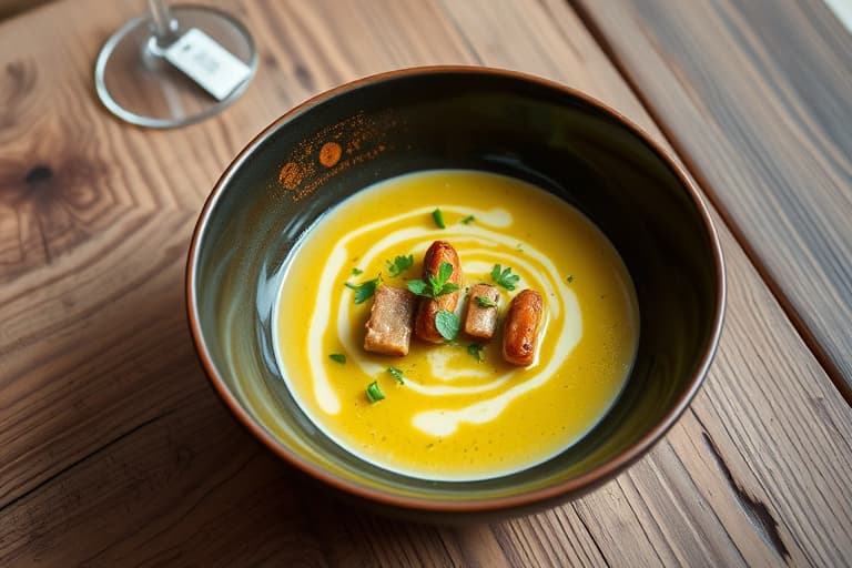 Leek- og stiltonsuppe med portvin