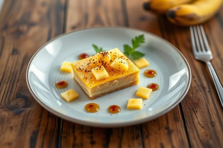 Ananas iskremkake med kokosnøtt-topping