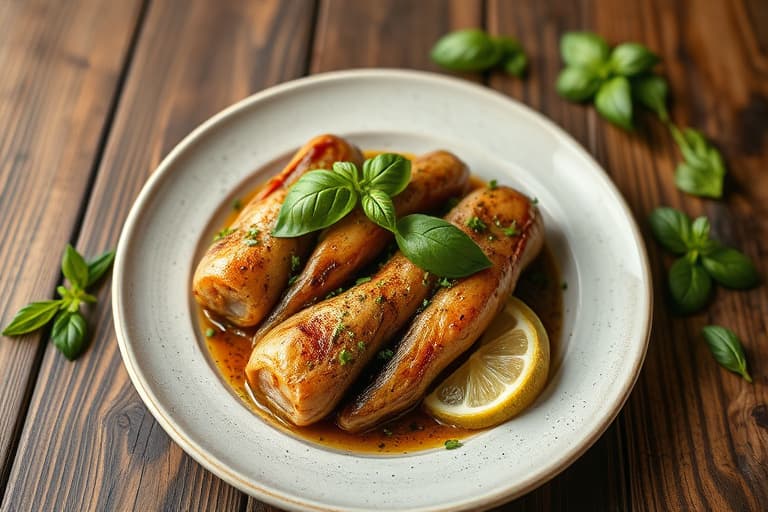 Stekte poteter med lime og basilikum