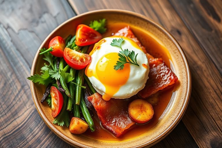 Brunt sukker-glassert bacon