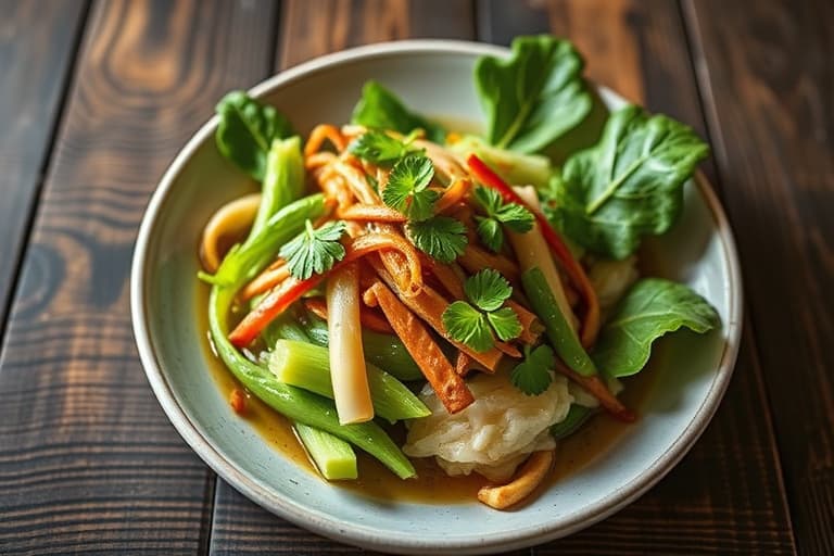 Bok Choy med hvitløk