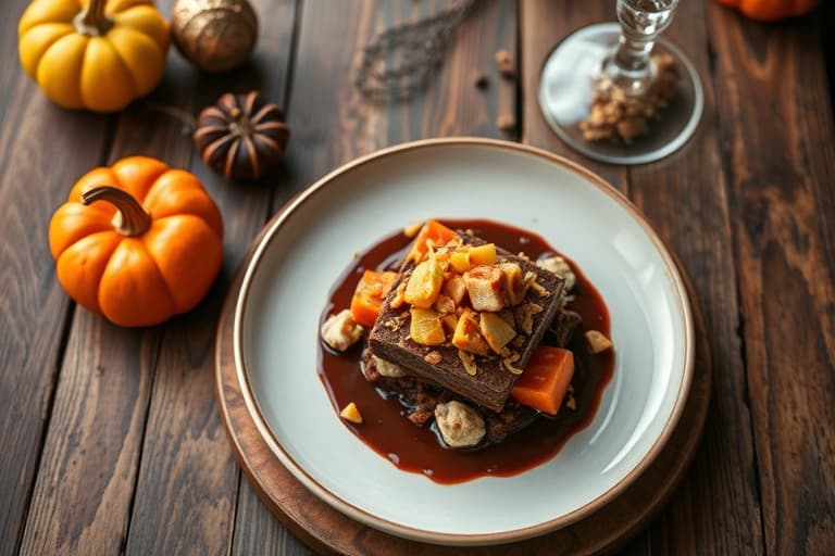 Halloween-peanøttsmør- og toffee-sjokoladebar