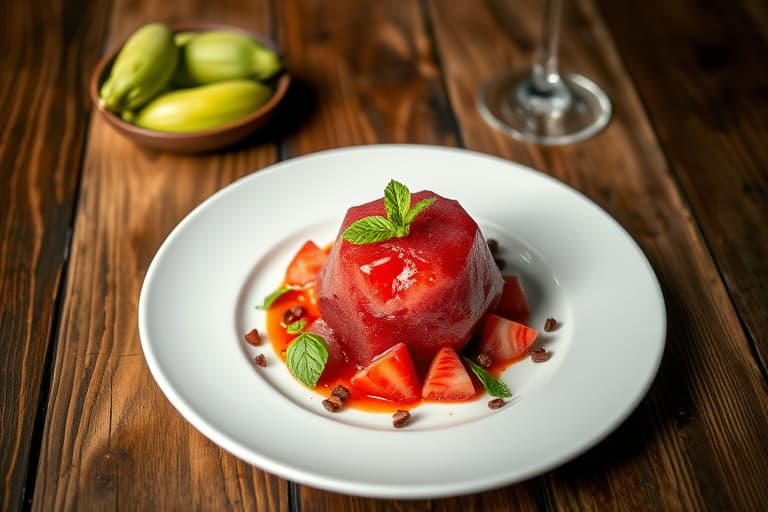 Jordbær-Granateple Slushie