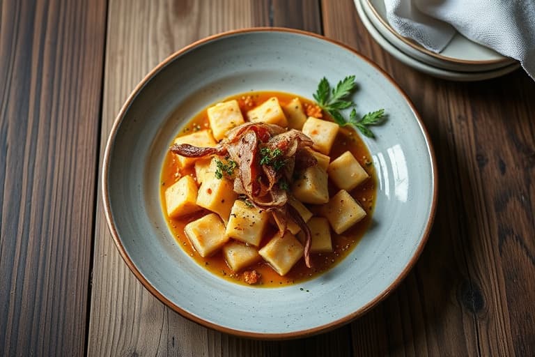 Minuttfileter med syltede grønnsaker