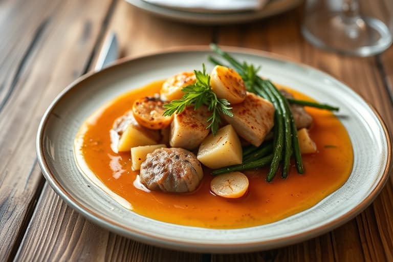 Honning- og eddikmarinert lammelår med fennikel og gulrøtter