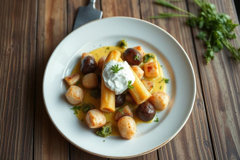 Våte grønnsakssupper med crème fraîche