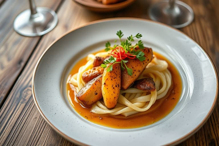 Grillet safran-kyllinglår med lammekotelett