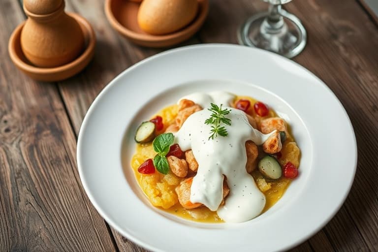 Ristede søtpoteter toppet med krydret yoghurt