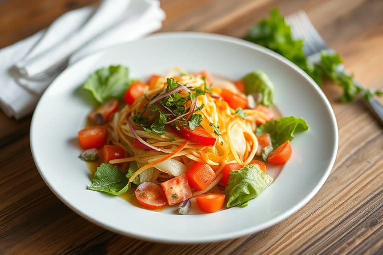 Biffsalat med pepperrot dressing