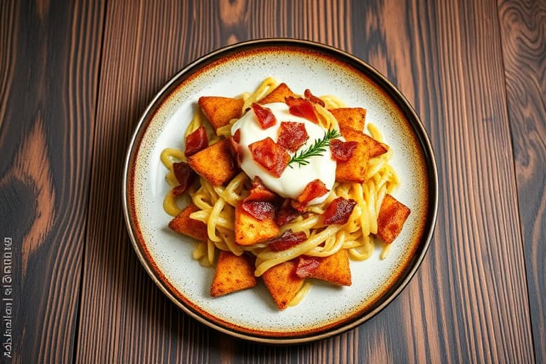 Rösti med bacon og vårløk