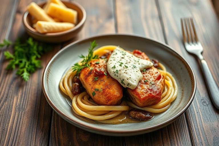 Rosmarin-ristet buffalo-ytterfilet med Gorgonzola-smør