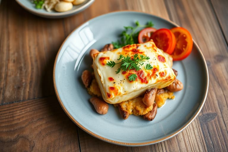 Kremet gratinert lammegress