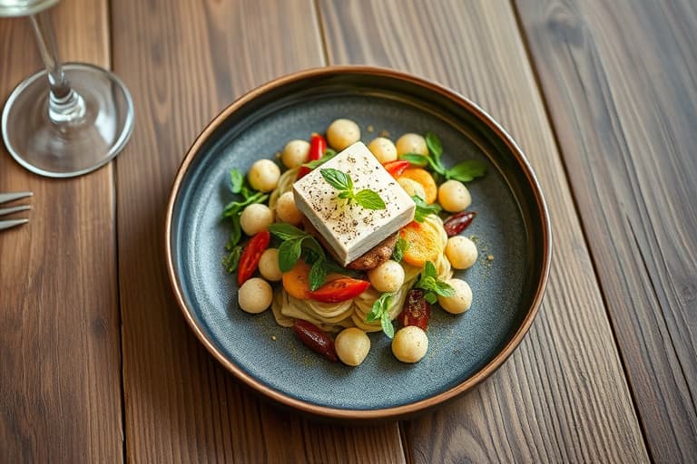 Spinat- og endivesalat med pekannøtter og blåmuggost