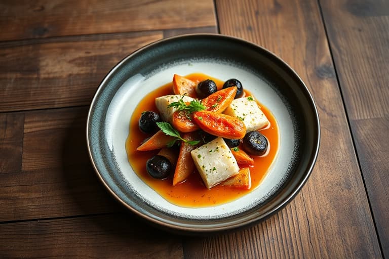 Langtidsstekte sjalottløk i skinn