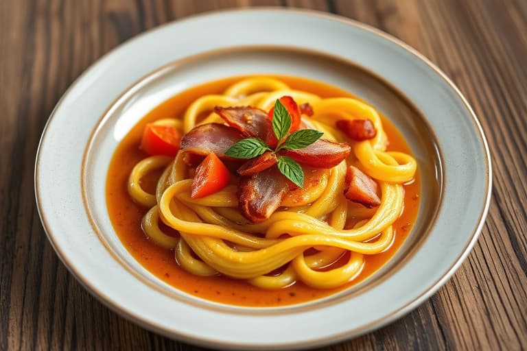 Kremede purre med estragon, tomat og bacon