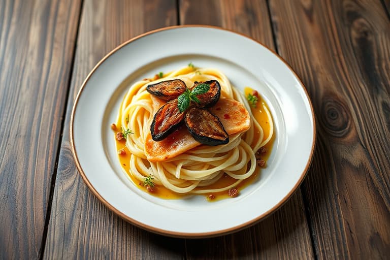 Phyllo-nest med jordbær og honning