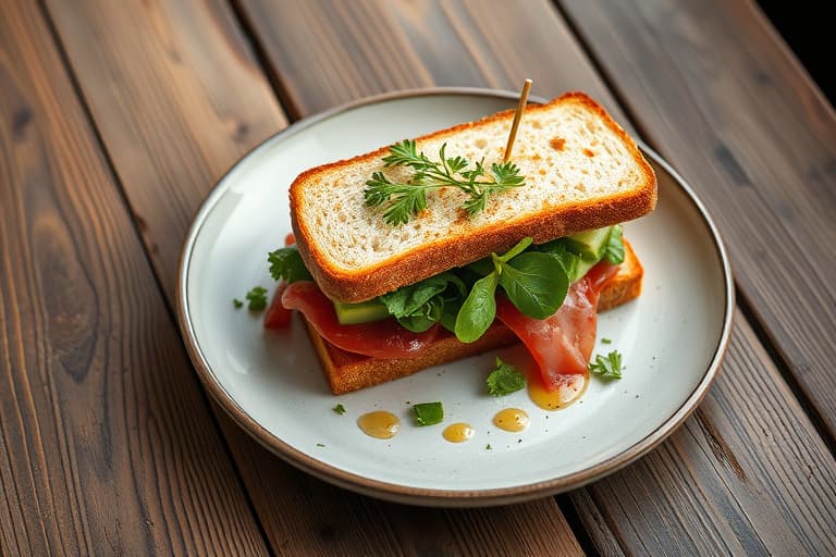 Karrésandwich med kyllingsalat