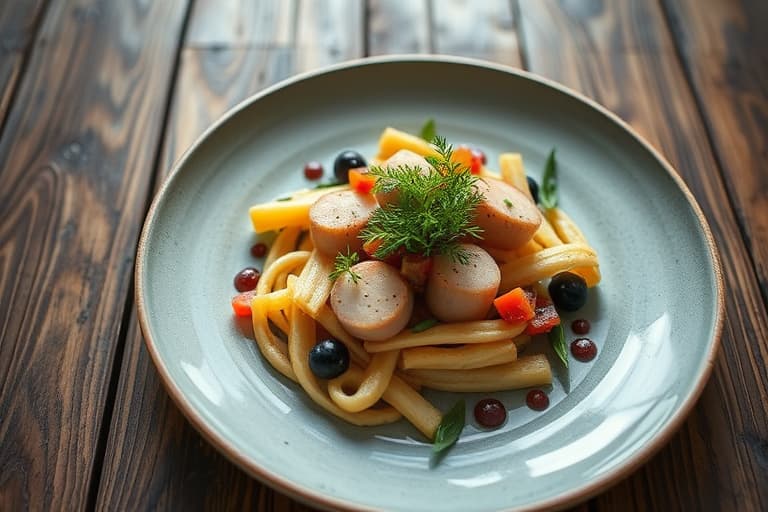 Sea Island røde erter med selleribladsalat