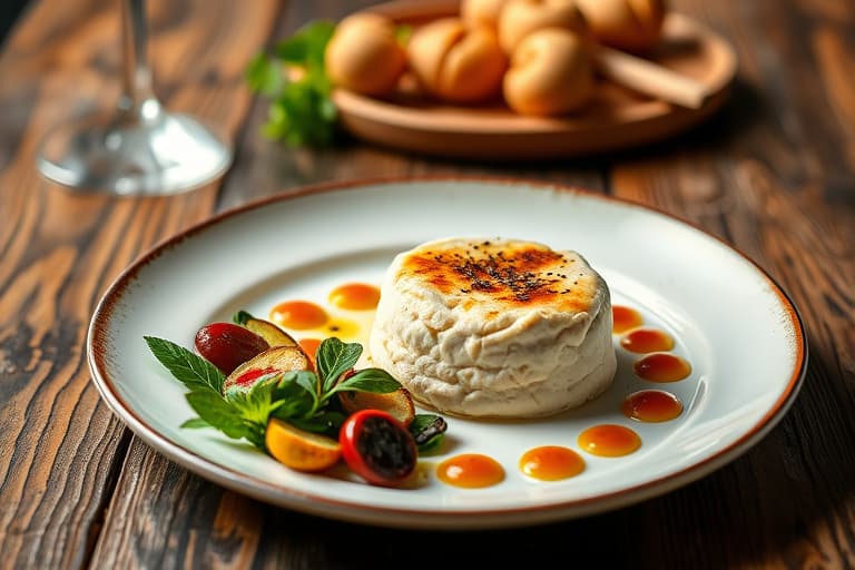 Ingefær-souffléer med sjokoladesabajon