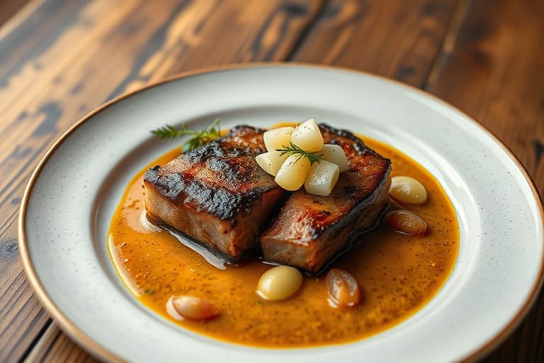 Braisert svinefilet med plommer