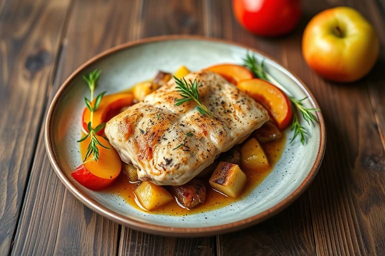 Stekt kylling med rosmarin- og appelsin-smør