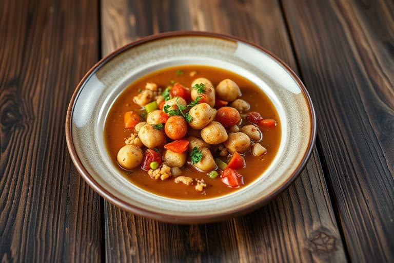 Blandet pulser og urte-suppe