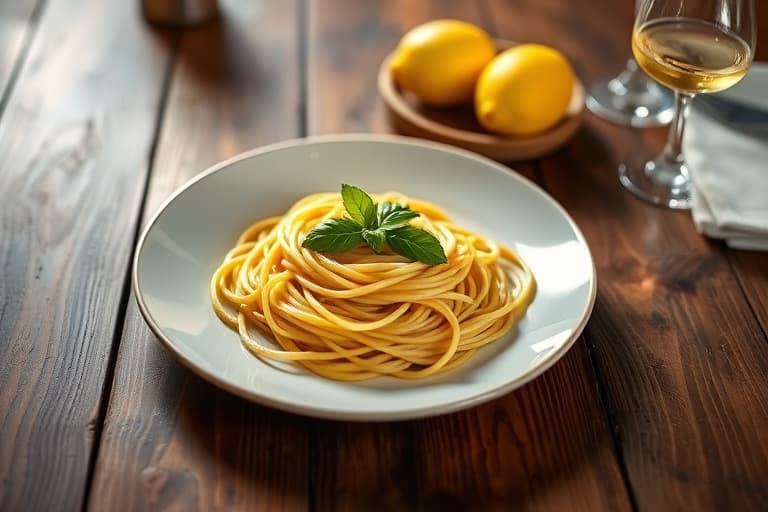 Spaghetti med Limoncello