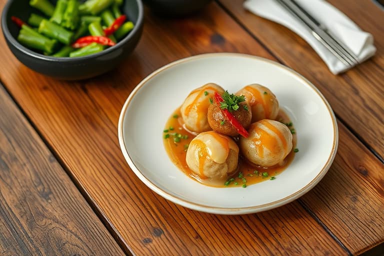 Shanghai fylte suppeboller