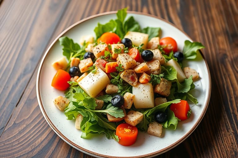 Fruktsalat med urter, sitrus, mynte- og lønnesirup, eller enkel sirup