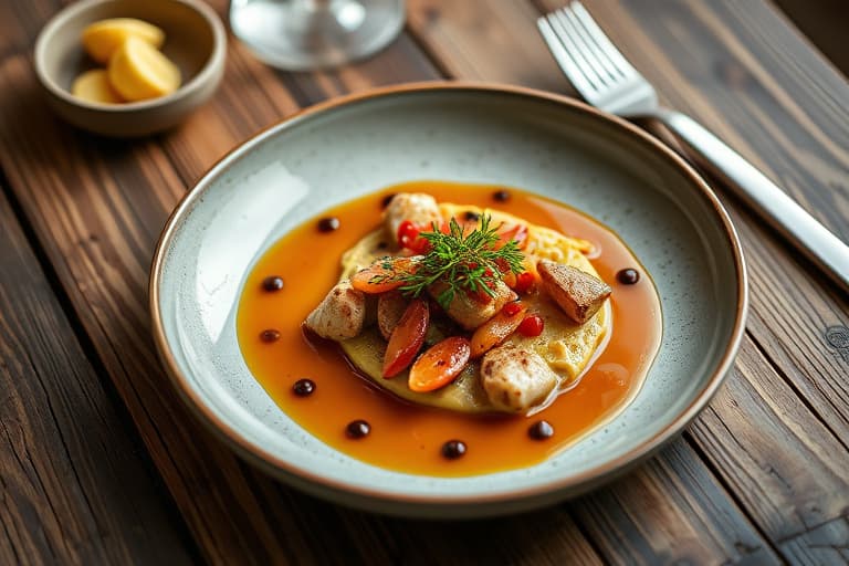 Ristet løk-, kapers- og estragonsaus