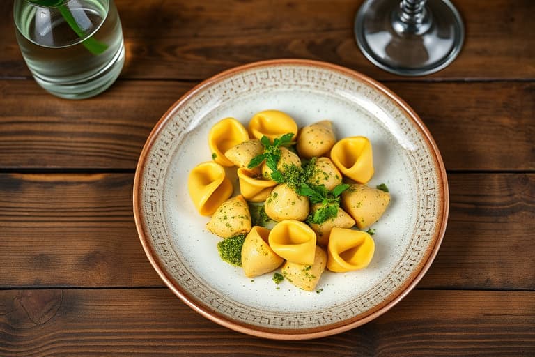 Tortellini med kylling og pesto