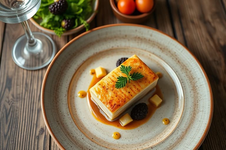 Ember-grillet biff med smør av brunet laurbærblad