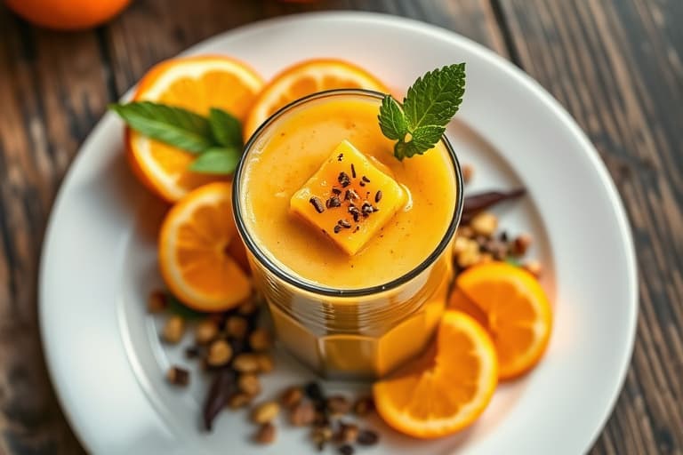 Ananas og mandarin-smoothie