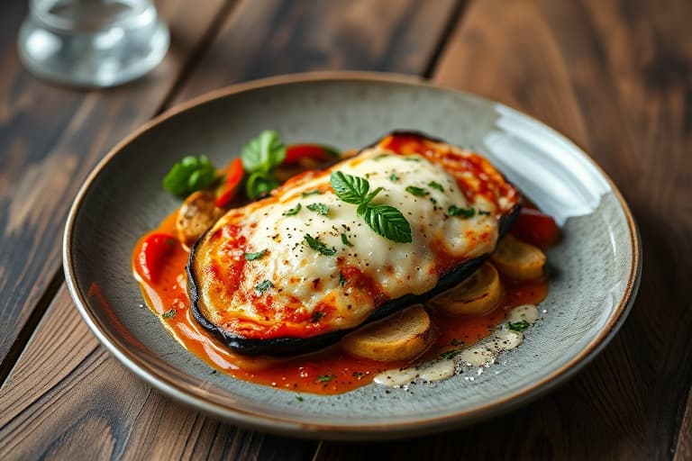 Grillet aubergine Parmigiana