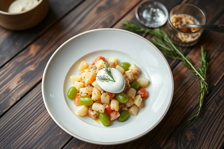 Gresk-inspirert agurksalat med yoghurt og dill