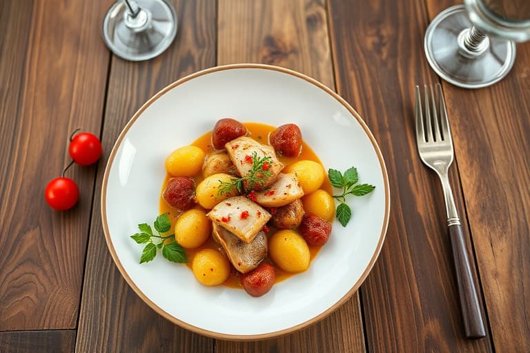 Mosede poteter og neper med pepperrot