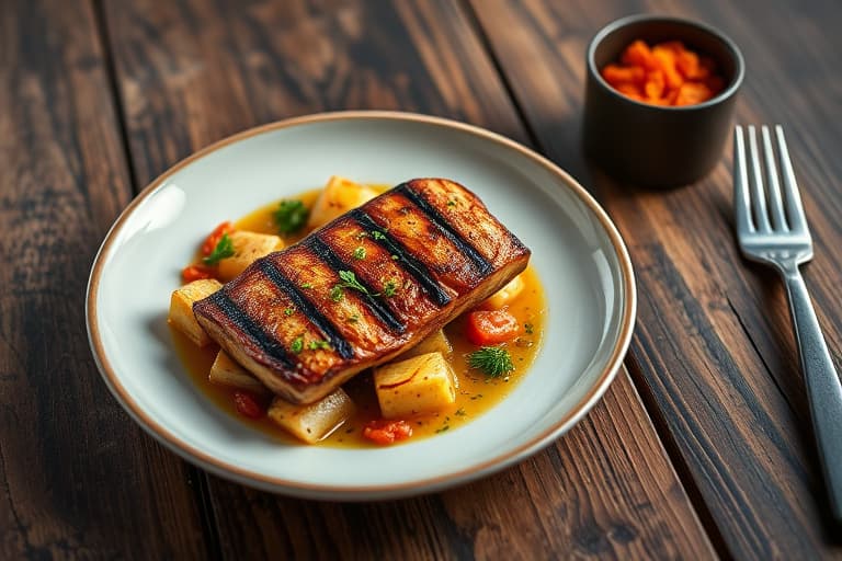 Saltet og grillet kalkun