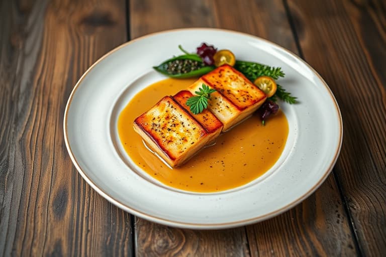 Pepperkornbakt svinekjøtt med vermutpanne-saus