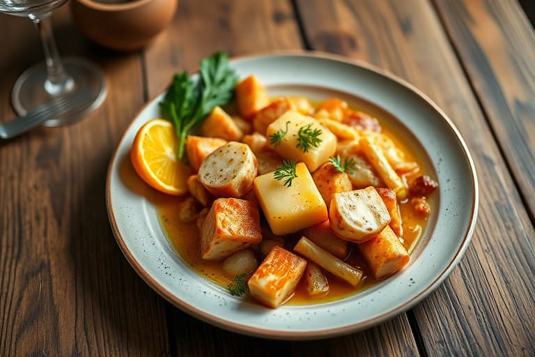 Kalveslever med epler og løk