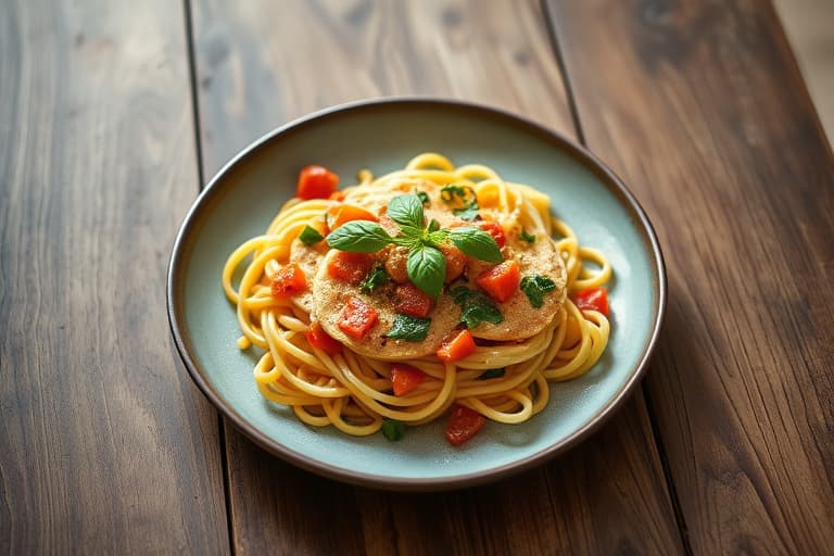 Pasta Primavera med røkt Gouda